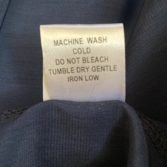 NWT Gibson Latimer navy blue lined lace dress. See through lace neckline. XL - Picture 12 of 13